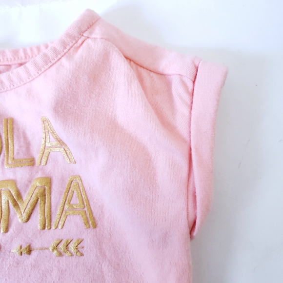 6-9M Onesie "Hola Mama" Rolled Sleeves Spanish - Picture 4 of 5